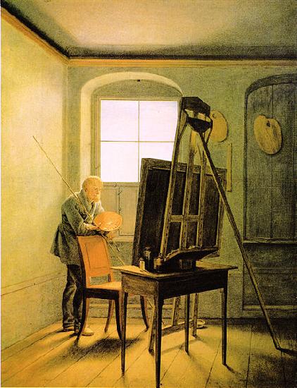 Georg Friedrich Kersting Caspar David Friedrich in seinem Atelier oil painting picture